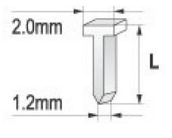 Svorky nail - 1000 ks - LIAGNNA12