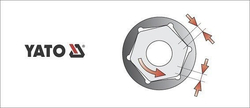 Vnitřní nástrčné klíče 1/2" šestihranný 19 mm YATO - YT-1212