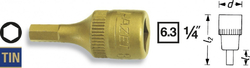 Vnější nástrčný klíč 1/4" HEX S3 Hazet 8501-3 - HA036851