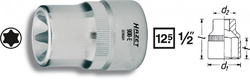 Vnitřní nástrčný klíč 1/2" TORX® E12 HAZET 900-E12 - HA043019