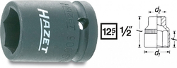 Kovaný vnitřní nástrčný klíč 1/2" šestihranný 25mm HAZET 900S-25 - HA044450