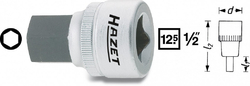 Hlavice s bitem HEX 1/2" S10 Hazet 985-10 - HA046775