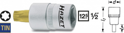 Hlavice s bitem TORX 1/2" T27 HAZET 992-T27 - HA047499