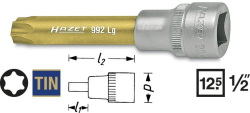Hlavice s bitem TORX 1/2" T50 HAZET 992LG-T50 - HA103133