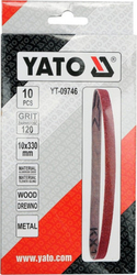 Brusný pás 10 x 330 mm, P120, 10 ks YT-09746
