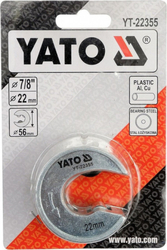 Řezač na trubky PVC, hliník, měď 22 mm YT-22355