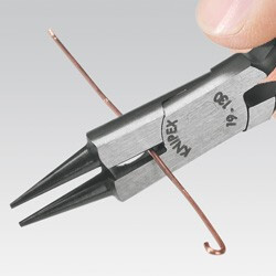 Rovné kulaté kleště 130 mm Knipex s břitem - 1901130