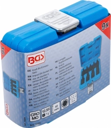 Sada vnějších nástrčných klíčů 1/2", HEX 5-19 mm, 9 ks - BGS 5485