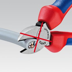 Kabelové nůžky s otevírací pružinou potaženo plastem 165 mm  - 9521165