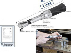 Momentový klíč 1/4" Hazet 6106-1CT 1-6 Nm - HA173167