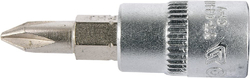 Hlavice s bitem KŘÍŽOVÁ 1/4" PH1 Yato - YT-04411