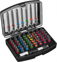 Sada bitů v boxu 57 ks, 1/4" - V5020