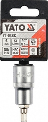 Hlavice s bitem HEX 1/2" H6 Yato - YT-04382
