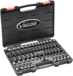 Sada nástrčných hlavic TORX® 3/8" v kufru, 32 ks - V6017