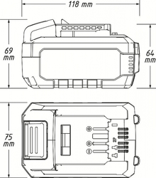 Akumulátor 18V, 5Ah, Li-Ion - Hazet 9500-05