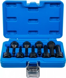 Sada vnějších rázových nástrčných klíčů 1/2" XZN, M4-M16, 9 ks - B5482