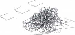 Sponky na opravu plastů, typ U, 0,6 mm, 100 ks - B73350
