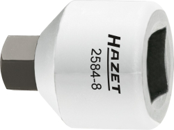 Hlavice s bitem HEX 3/8" S8 Hazet 2584-8 - HA149438