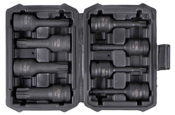 Sada vnějších nástrčných klíčů TORX 1/2", 8 ks - HT206201