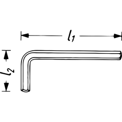 Imbusový klíč, 1,5 mm - HA011261