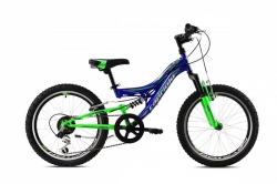 Celoodpružené jízdní kolo Capriolo CTX200 20"/11HT modro-zelená 
