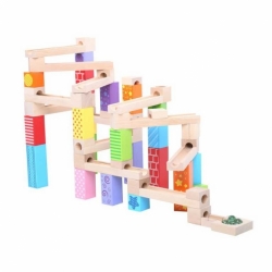 Hračka Bigjigs Toys Dřevěná kuličková dráha, barevná