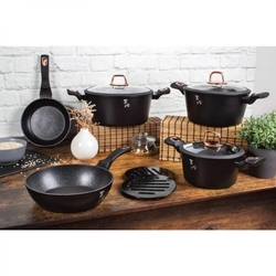 Hrnec Berlingerhaus s mramorovým povrchem 28 cm Black Rose Collection BH-1931