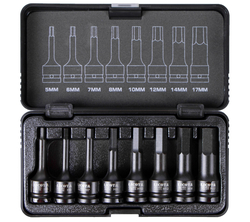 Sada vnějších nástrčných klíčů HEX 1/2", 8 ks - Liasa40005