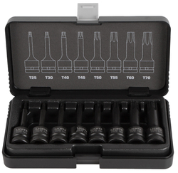 Sada vnějších nástrčných klíčů TORX 1/2", 8 ks - LIASA40007