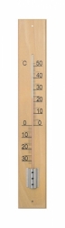 Teploměr pokojový/venkovní dřevěný 50x9cm  SCHNEIDER