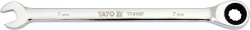 Klíč ráčnový, očkoplochý, 7 mm YT-01907