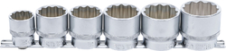Nástrčné klíče, dvanáctihranné, 1/2 ", 6 ks, 24 - 38 mm - B70102